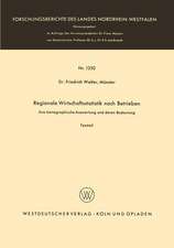 Regionale Wirtschaftsstatistik nach Betrieben: ihre kartographische Auswertung und deren Bedeutung