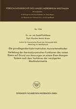 Die grundlegenden kalorimetrischen Auswertemethoden: Herleitung der thermodynamischen Funktionen des reinen Eisens auf Grund von Messungen an einem Eisen-Mangan-System nach dem Verfahren der verzögerten Mischkalorimetrie