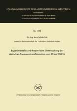 Experimentelle und theoretische Untersuchung der statischen Frequenztransformation von 50 auf 150 Hz