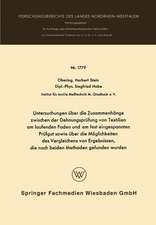 Untersuchungen über die Zusammenhänge zwischen der Dehnungsprüfung von Textilien am laufenden Faden und am fest eingespannten Prüfgut sowie über die Möglichkeiten des Vergleichens von Ergebnissen, die nach beiden Methoden gefunden wurden