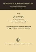 Zur Synthese zweipoliger elektrischer Netzwerke mit vorgeschriebenen Frequenzcharakteristiken