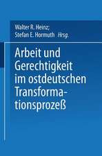 Arbeit und Gerechtigkeit im ostdeutschen Transformationsprozeß