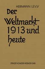 Der Weltmarkt 1913 und Heute