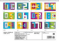 Quadre - Schrift und Linien / 2016 (Wandkalender 2016 DIN A3 quer)