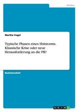 Typische Phasen eines Shitstorms. Klassische Krise oder neue Herausforderung an die PR?