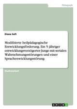 Modifzierte heilpädagogische Entwicklungsförderung. Ein 5 jähriger entwicklungsverzögerter Junge mit serialen Wahrnehmungsstörungen und einer Sprachenwicklungsstörung