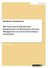 Wie kann man berufsrelevante Kompetenzen zur Konzeption und zum Management von Events im Tourismus entwickeln?