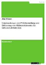 Untersuchungen zur PVD-Herstellung und Lithiierung von Siliziumelektroden für Lithium-Luft-Batterien