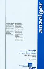 Anzeiger Der Philosophisch-Historischen Klasse 143. Jahrgang, 1. Halbband 2008