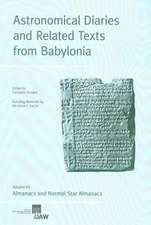 Astronomical Diaries and Related Texts from Babylonia