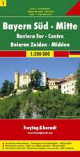 Deutschland 01 Bayern 1. Süd, Mitte 1 : 200 000. Autokarte