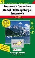 Traunsee - Gmunden - Ebensee - Höllengebirge - Traunstein 1 : 35 000. WK 5503