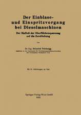 Der Einblase- und Einspritzvorgang bei Dieselmaschinen: Der Einfluß der Oberflächenspannung auf die Zerstäubung