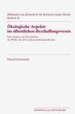 Ökologische Aspekte im öffentlichen Beschaffungswesen