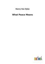 What Peace Means