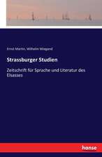 Strassburger Studien