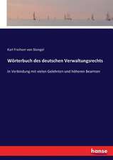 Wörterbuch des deutschen Verwaltungsrechts