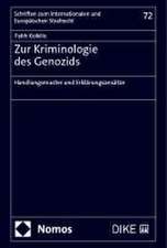 Zur Kriminologie des Genozids - Handlungsmuster und Erklärungsansätze