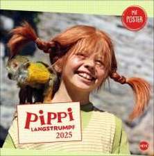 Lindgren, A: Pippi Langstrumpf Broschurkalender 2025