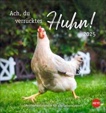 Hühner Postkartenkalender 2025 - Ach, du verrücktes Huhn!