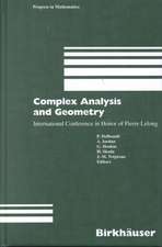 Complex Analysis and Geometry: International Conference in Honor of Pierre Lelong