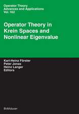 Operator Theory in Krein Spaces and Nonlinear Eigenvalue Problems