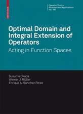 Optimal Domain and Integral Extension of Operators: Acting in Function Spaces