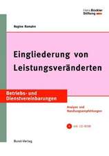 Eingliederung von Leistungsveränderten