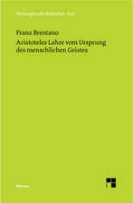 Aristoteles Lehre Vom Ursprung Des Menschlichen Geistes