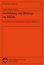 Ausbildung und Bildung im Militär