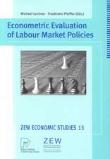 Econometric Evaluation of Labour Market Policies