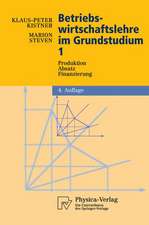 Betriebswirtschaftslehre im Grundstudium: Produktion, Absatz, Finanzierung