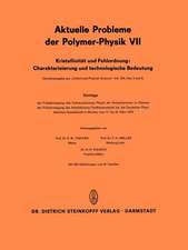 Kristallinität und Fehlordnung: Charakterisierung und technologische Bedeutung: Vorträge der Frühjahrstagung des Fachausschusses Physik der Hochpolymeren im Rahmen der Frühjahrstagung des Arbeitskreises Festkörperphysik bei der Deutschen Physikalischen Gesellschaft in Münster vom 17. bis 22. März 1975