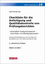 Checkliste für die Anfertigung und Qualitätskontrolle von Prüfungsberichten