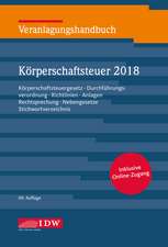 Veranlagungshandbuch Körperschaftsteuer 2018