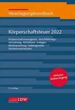 Veranlagungshandb. Körperschaftsteuer 2022, 73. A.