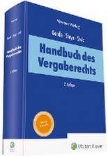 Handbuch des Vergaberechts