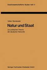 Natur und Staat: Zur politischen Theorie der deutschen Romantik