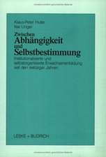 Zwischen Abhängigkeit und Selbstbestimmung: Institutionalisierte und selbstorganisierte politische Erwachsenenbildung seit den siebziger Jahren