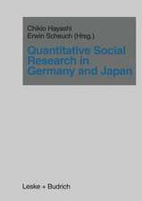 Quantitative Social Research in Germany and Japan