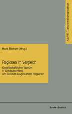 Regionen im Vergleich: Gesellschaftlicher Wandel in Ostdeutschland am Beispiel ausgewählter Regionen