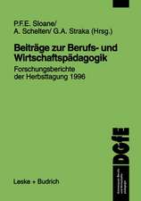 Beiträge zur Berufs- und Wirtschaftspädagogik: Forschungsberichte der Herbsttagung 1996