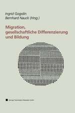 Migration, gesellschaftliche Differenzierung und Bildung: Resultate des Forschungsschwerpunktprogramms FABER