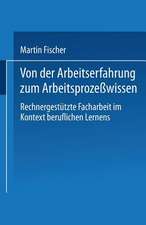 Von der Arbeitserfahrung zum Arbeitsprozeßwissen: Rechnergestützte Facharbeit im Kontext beruflichen Lernens