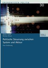 Politische Steuerung zwischen System und Akteur: Eine Einführung