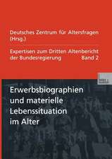 Erwerbsbiographien und materielle Lebenssituation im Alter: Expertisen zum Dritten Altenbericht der Bundesregierung — Band II