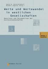 Werte und Wertewandel in westlichen Gesellschaften: Resultate und Perspektiven der Sozialwissenschaften