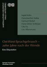 Ost-West-Sprachgebrauch — zehn Jahre nach der Wende