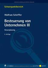 Besteuerung von Unternehmen III