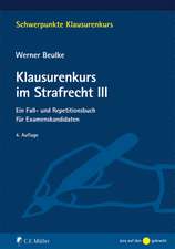 Klausurenkurs im Strafrecht III